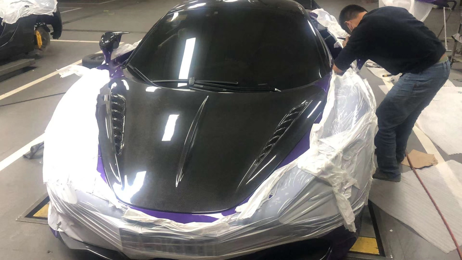 For McLaren 720S Carbon Fiber Hood 720S Upgraded Top-style Carbon Fiber Hood Engine Cover