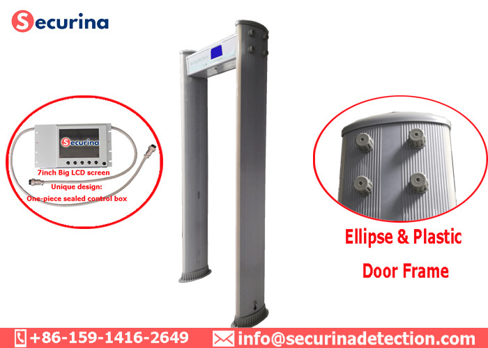 IP55 Waterproof Security Walk Through Gate , Metal Detector Security Doors