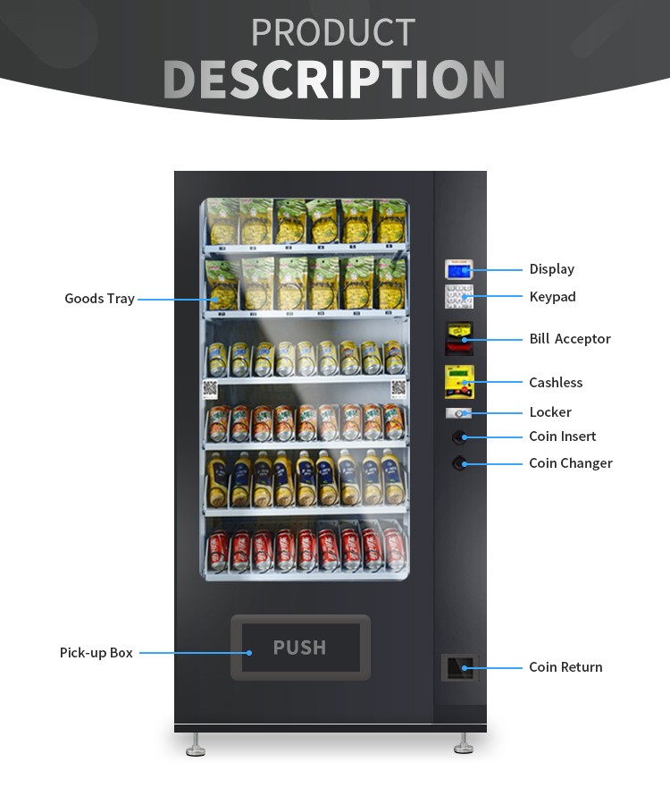 Meguiar Winter Hot Drink Snack POP Vending Machine With Smart System And E-Wallet