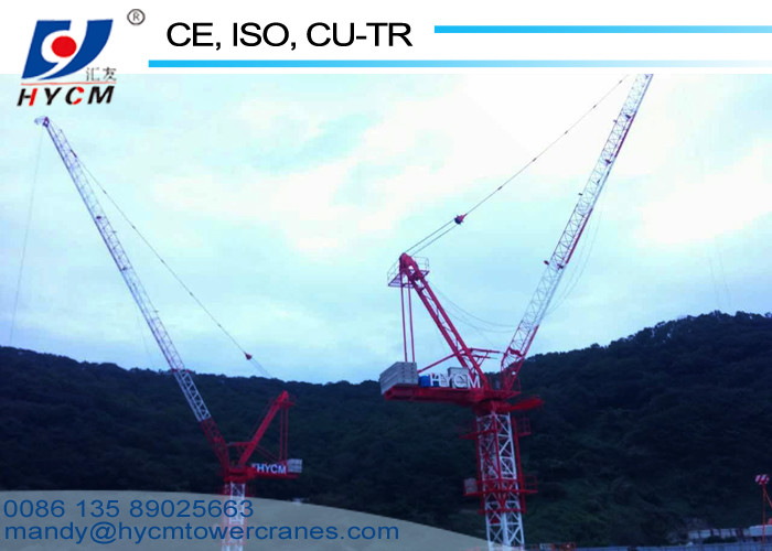 Construction Crane Machine QTD5523 55m tower crane luffing Jib 2.3t Tip Load 12ton Liffting Jib Crane