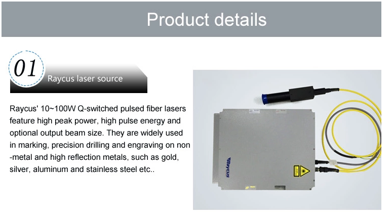 10W 20W 30W 50W 100W 3d fiber laser marking machine 100w Q-Switched Pulsed Fiber Lasers Marking Machine
