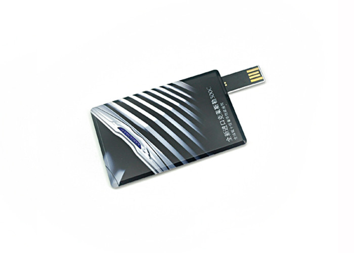 Card Flash Drive 2GB Colorful Print with Side Push-out Waterproof Memory Stick