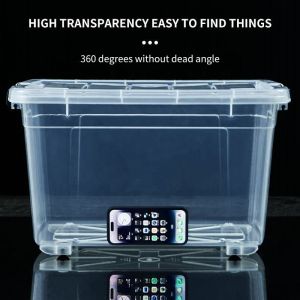 Recyclable Bin Household Multifunction Large Stackable Clothes Clear Transparent