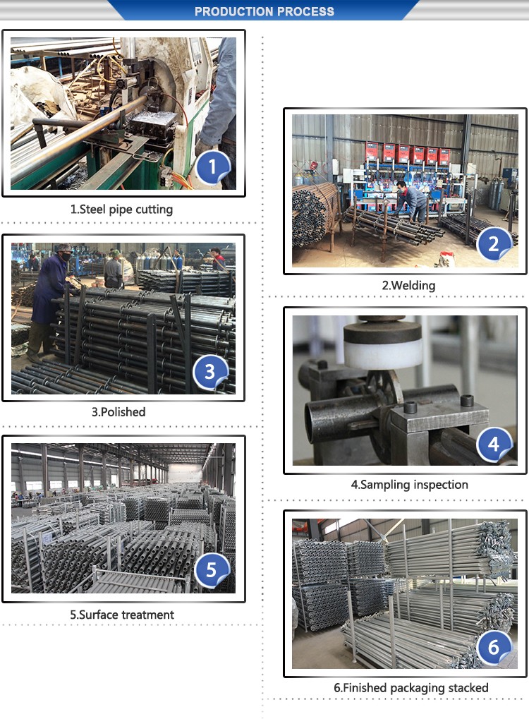 Hot Dip Steel Scaffolding Systems Layher Scaffold System 48mm Ledger End Ledger Head