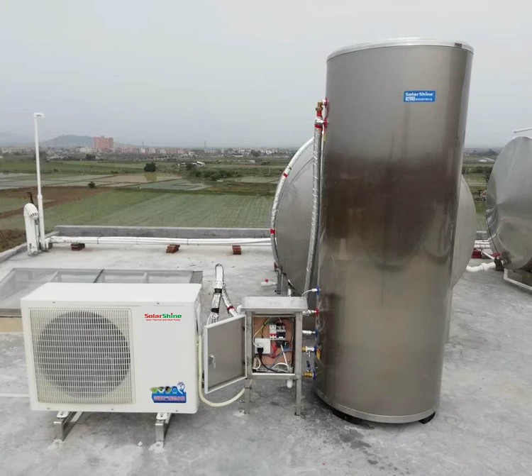 220V / 380V All In One Heat Pump Water Heater 5 KW Heating capacity