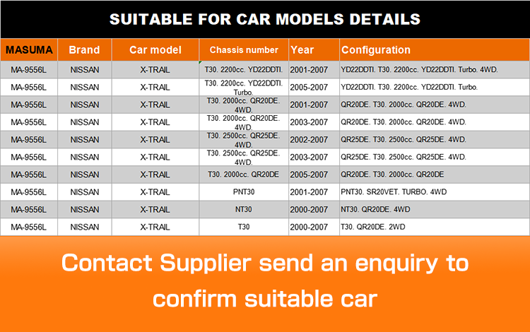 MASUMA 54501-8H31A Aluminum Control Arm for NISSAN X-TRAIL NT30 Replace/Repair Purpose