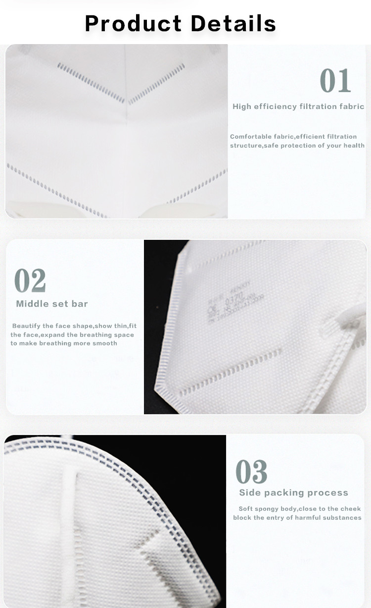 Kn95 Ffp2 Disposable Medical Face Mask Non Woven Fabric Protective