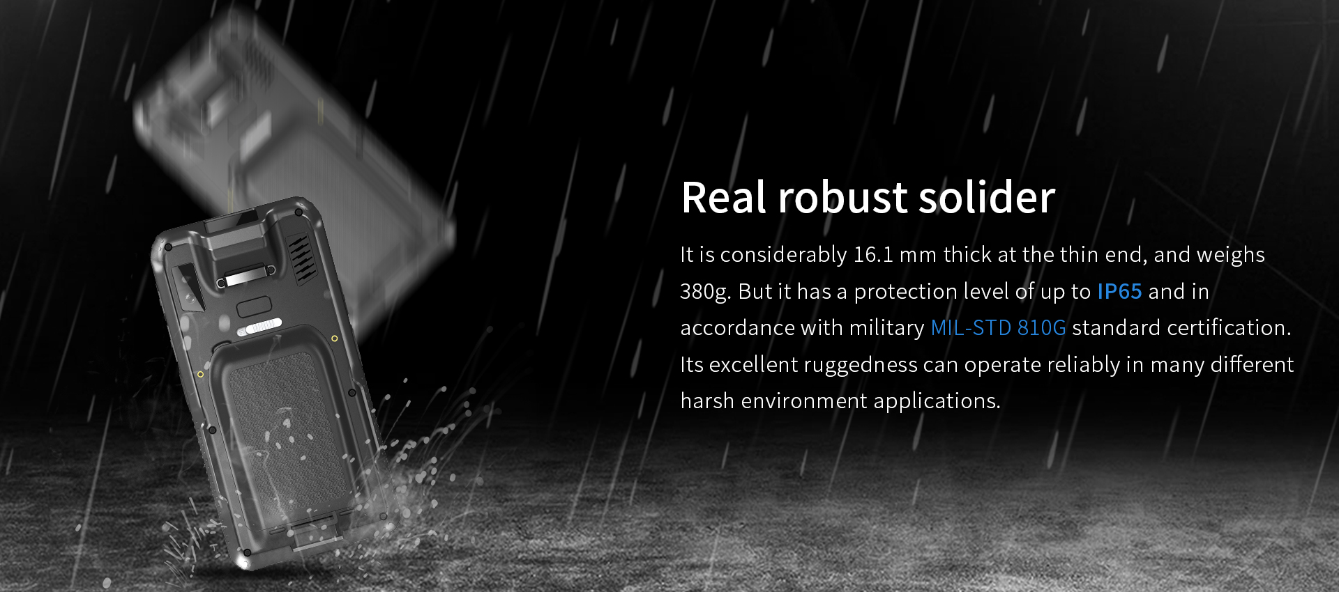 ARM OCTA Core Handheld Device with Biometric Scanner and 5.0MP Front/13.0MP Rear Camera