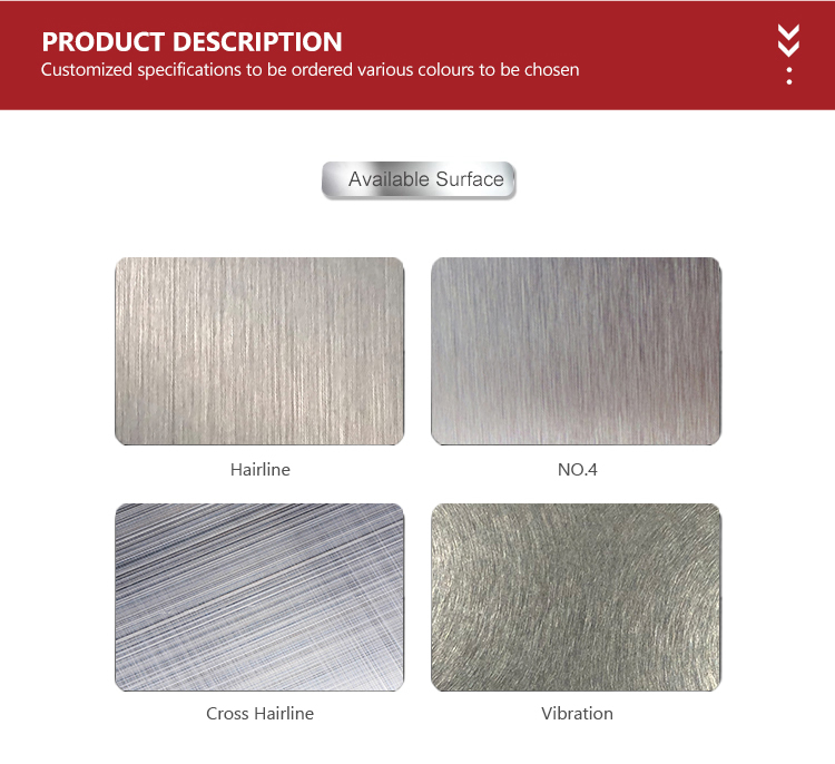 Elevate Architectural Exteriors Brushed Stainless Steel Sheet Gold Plated For Wall Cladding BIS