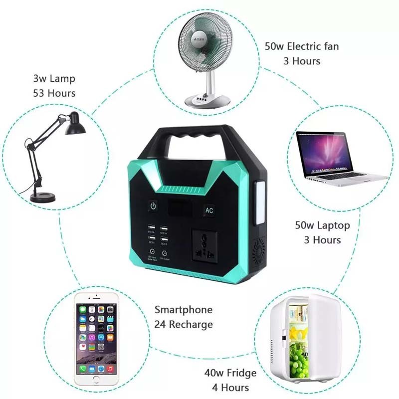 200W Emergency Portable Power Station 40800mAh Solar Generator
