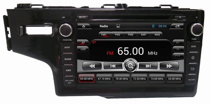 Ouchuangbo In Dash GPS Navi DVD Stereo Honda Fit 2014 Radio 3G Wifi Capacitive Android 4.4
