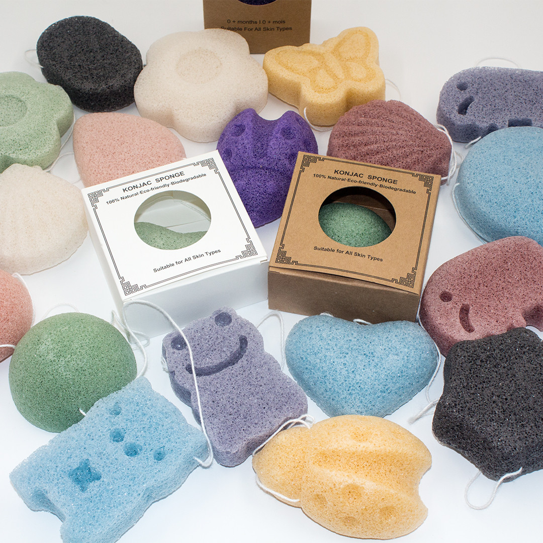 Natural Biodegradable Baby Bath Sponge 5-11g Makeup Remover Sponge Reusable