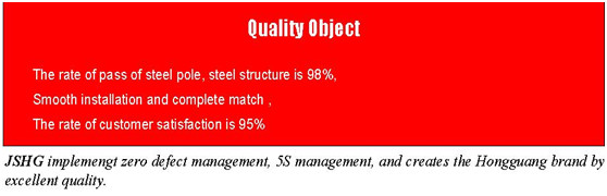 Weather Resistance Octagonal Traffic Signal Pole Hot Dip Galvanization