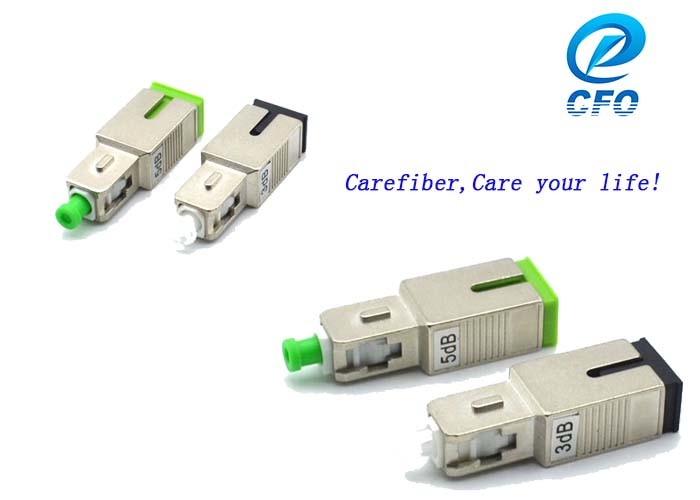Fixed Optical Attenuator Male To Female , SCAPC / SCUPC Optical Fiber Attenuator