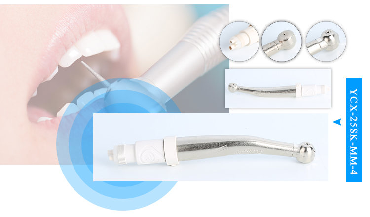 Metal Dental Surgical Handpiece / Dental Contra Angle Handpiece 61g