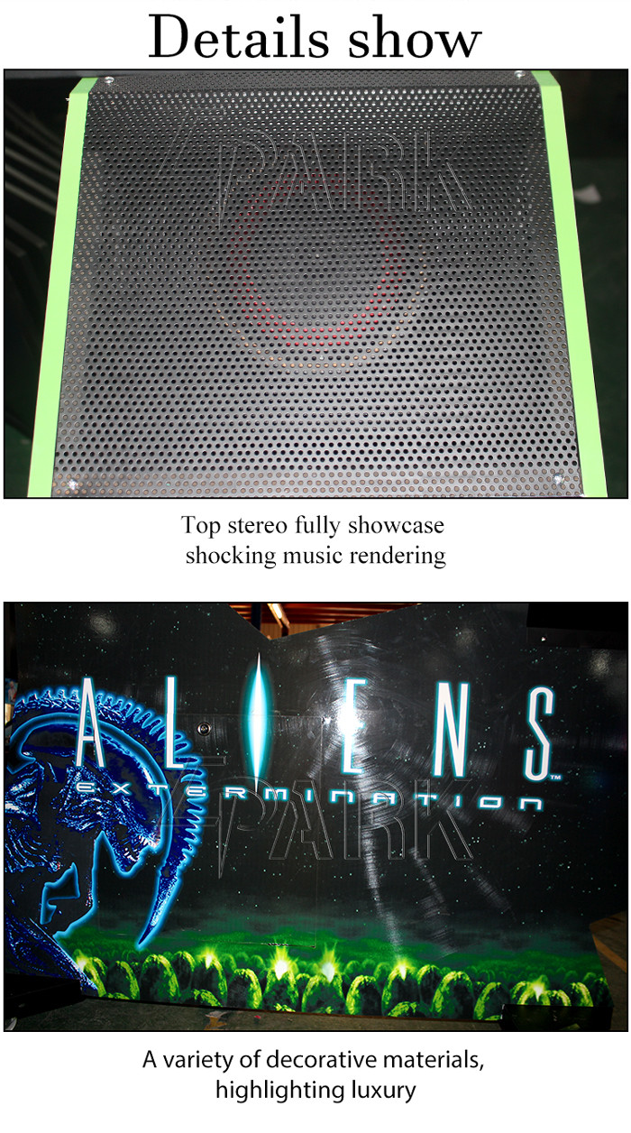 Epark Alien Themed Shooting Video Game Machine Coin Operated 1 Year Warranty