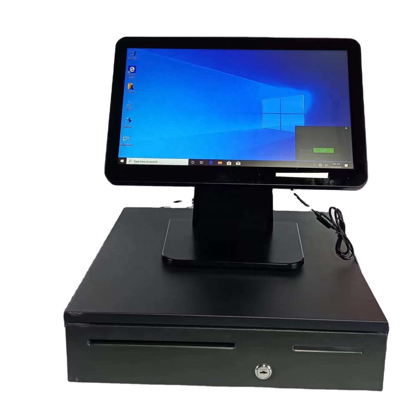 15.6 inches Capacitive Touch Screen POS System with WIN and External 80mm Thermal Printer