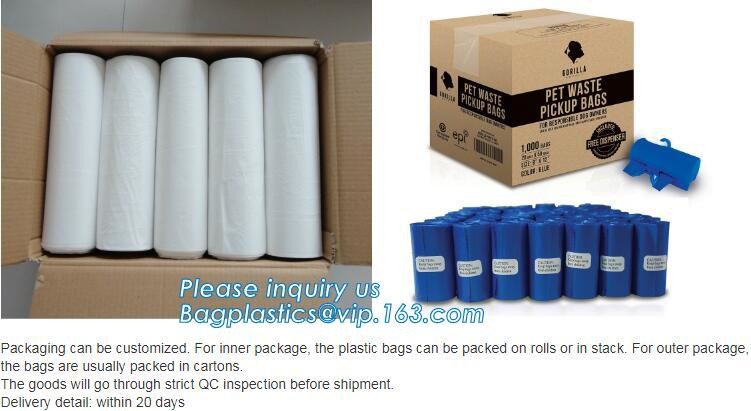 High Quality Eco-friendly Degradable Fashion With Printing Doggy Pet Dog Waste Poop Bags, Eco friendly pet dog waste poo