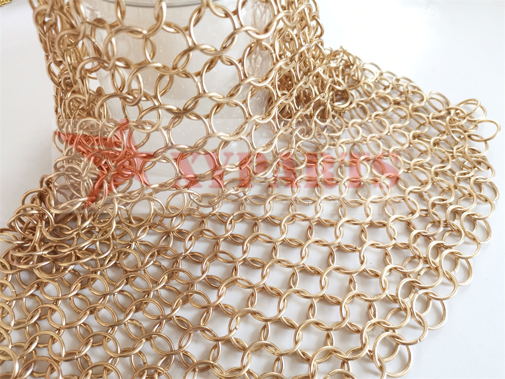 15x15cm Stainless Steel Ring Mesh Scrubber Square Shape For Kitchen Cleaning