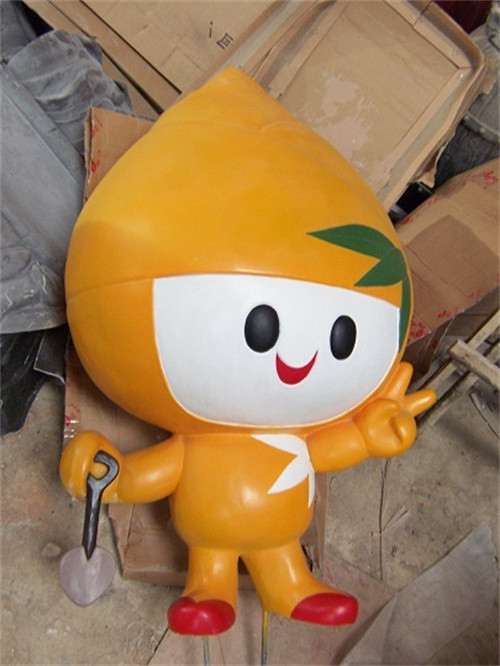 3D Custom Fiberglass Sculptures Garden LED Cartoon Character Lamps