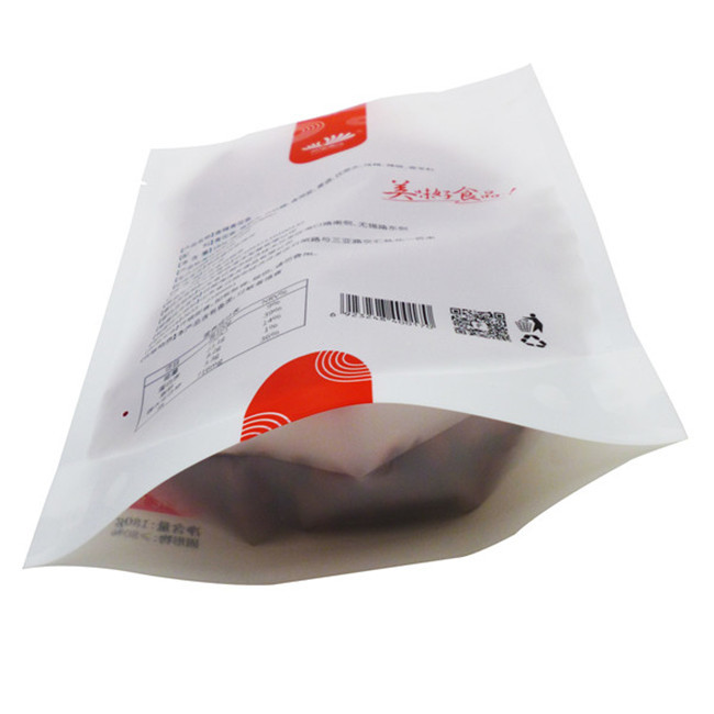 ISO SGS Food Packaging Materials Biodegradable Stand Up Pouch With Window