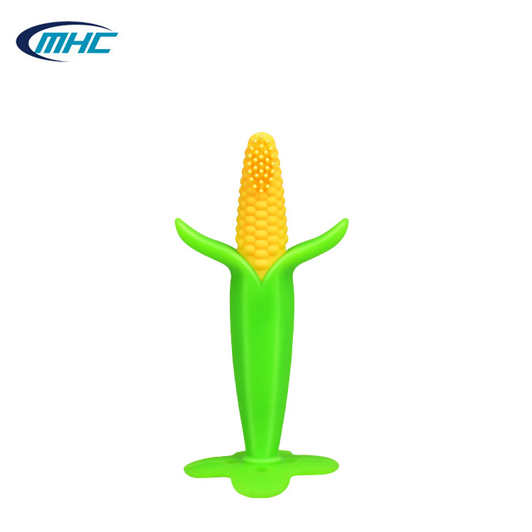 Corn Shape Unisex Silicone Baby Teether Teething Infant Toothbrush Teether