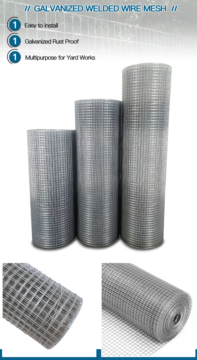 Competitive Price Good Quality 20 Gauge Concrete Hot Dipped 1x2 Inch Welding Wire Galvanized After Welding