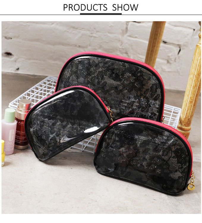Fashion Luxury Portable Travel Women PVC Transparent Makeup Bag