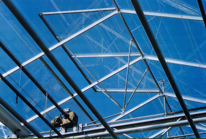 Smart Controlled Safe Glass Greenhouse for Vegetable Fruits Flowers Top Height 4.8m-6.8m