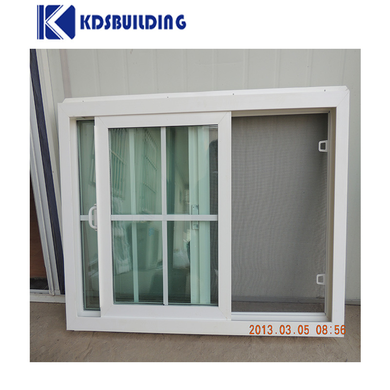 KDSBuilding Modern Residential Windows Waterproof Double Clear Glazed Sliding Pvc Window With Thermal Glass