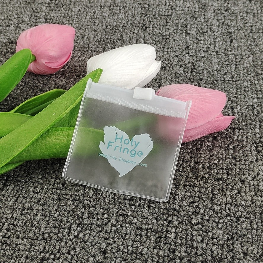Custom Zipper Pvc Jewelry Bag Transparent Lightweight With Logo