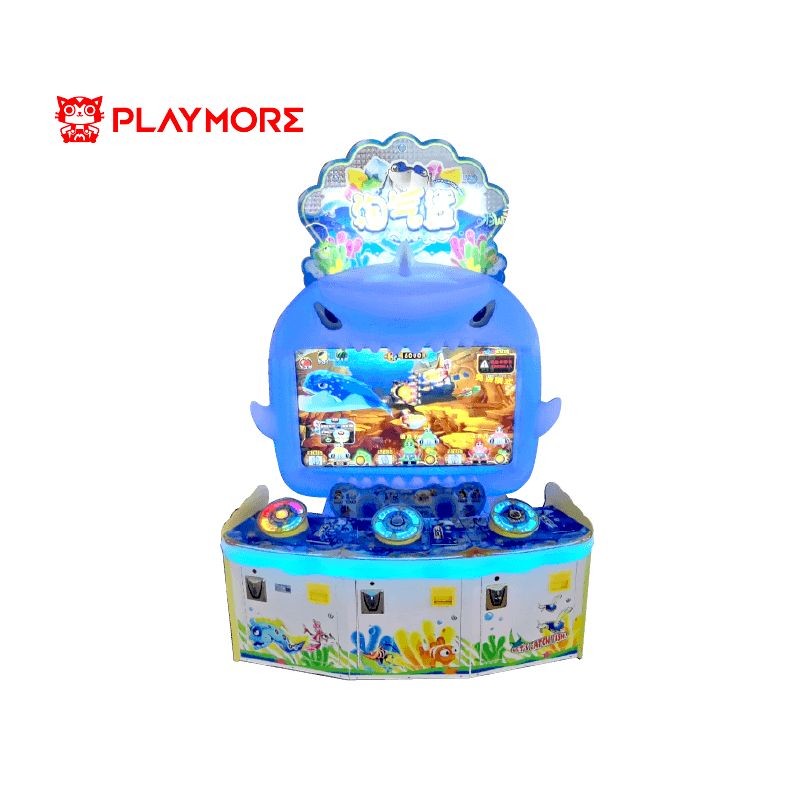 Teenagers Blue Video Arcade Fishing Game Machines 42'' LCD D1012*W1600*H2348MM