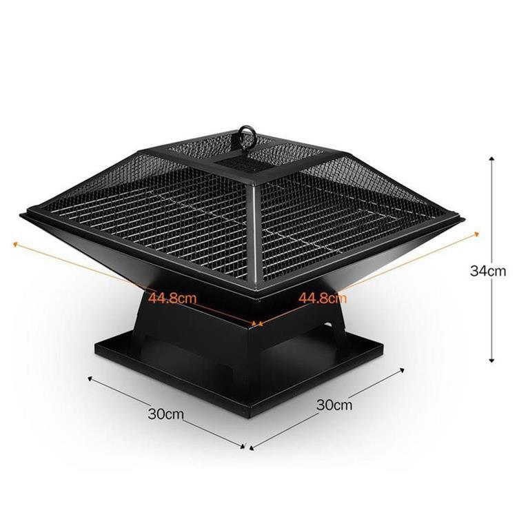 High Pressure Protection Device Foldable Stainless Steel BBQ Grill for Outdoor Camping