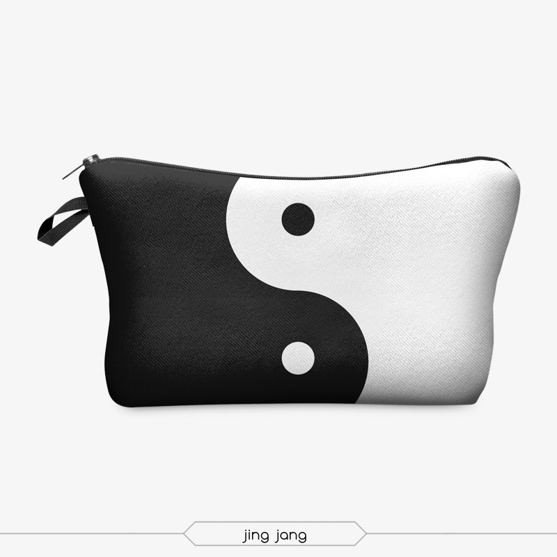 3D Large Makeup Bag Pouch Purse Handbag Organizer with Zipper