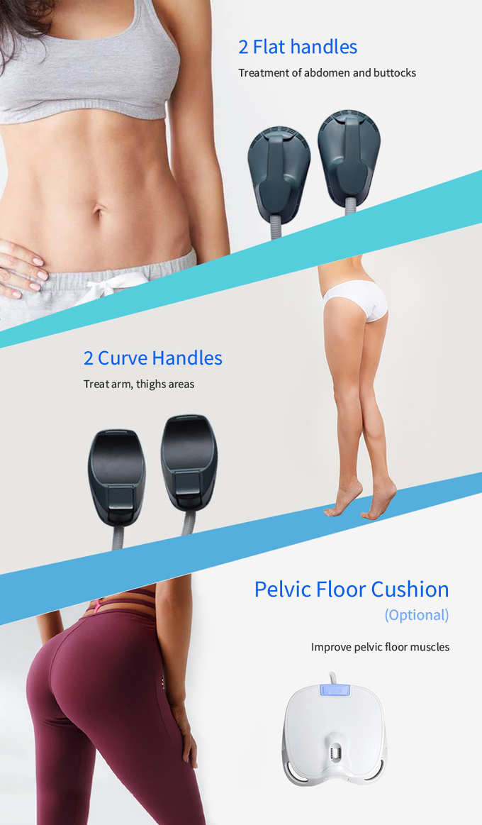 Salon Use 14 Tesla EMS Body Sculpting Slimming Machine 4/5 Handles RF Type For Beauty