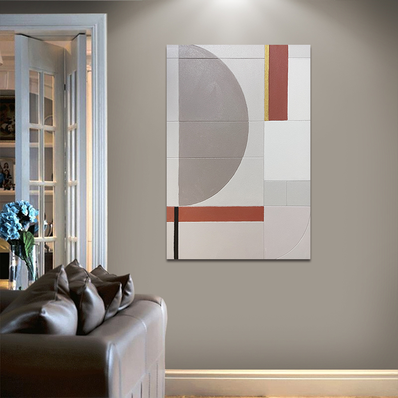 8 Color Print Method Hand Painted Colorful Textured Artwork Modern Oversize Abstract Wall Hanging Decor For The Living Room
