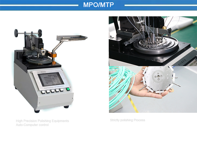 MTP Trunk Cable OM3 MTP Female to 4 SC UPC Duplex 8 Fibers 50 / 125 harness Breakout Patch Cable 6