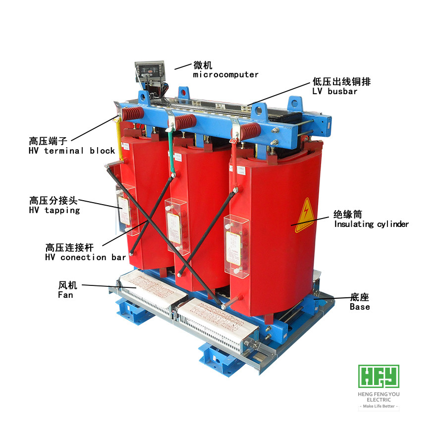 22kV - 3500kVA Dry Type Transformer Cast Resin Fireproof Dry Type Power Distribution