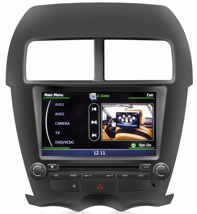 Autoradio with dvd for Mitsubishi ASX 2010-2011 with CD MP3 english language audio OCB-026