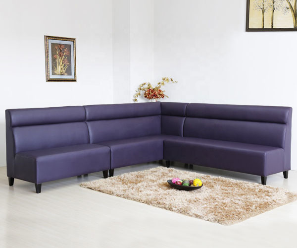 Patio Luxury Commercial Booth Seating Office L Shaped Restaurant Booth Private