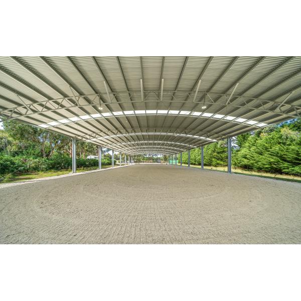 Customizable Prefab H-Beam Steel Farm Building for Racecourse