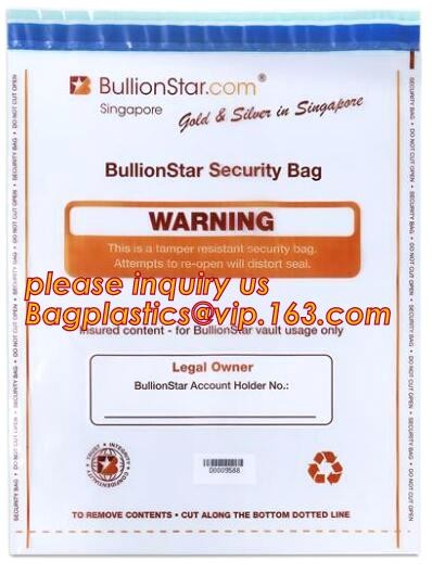 Security plastic bag with adhesive tape for cash, plastic money bag, Security Money Cash Bag For Airport/Bank and police