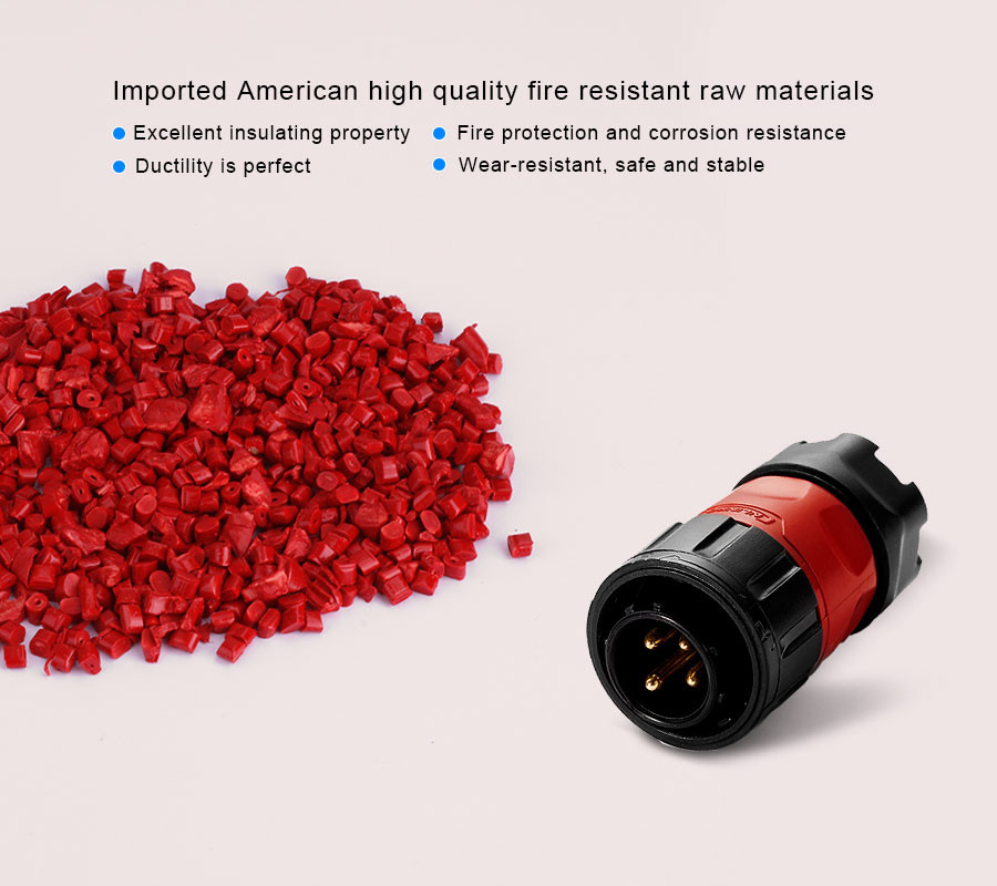 Stable Performance Low Voltage Power Cable 4 Pin Power Plug for Live Stage Equipment