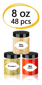 8oz plastic jars with lids