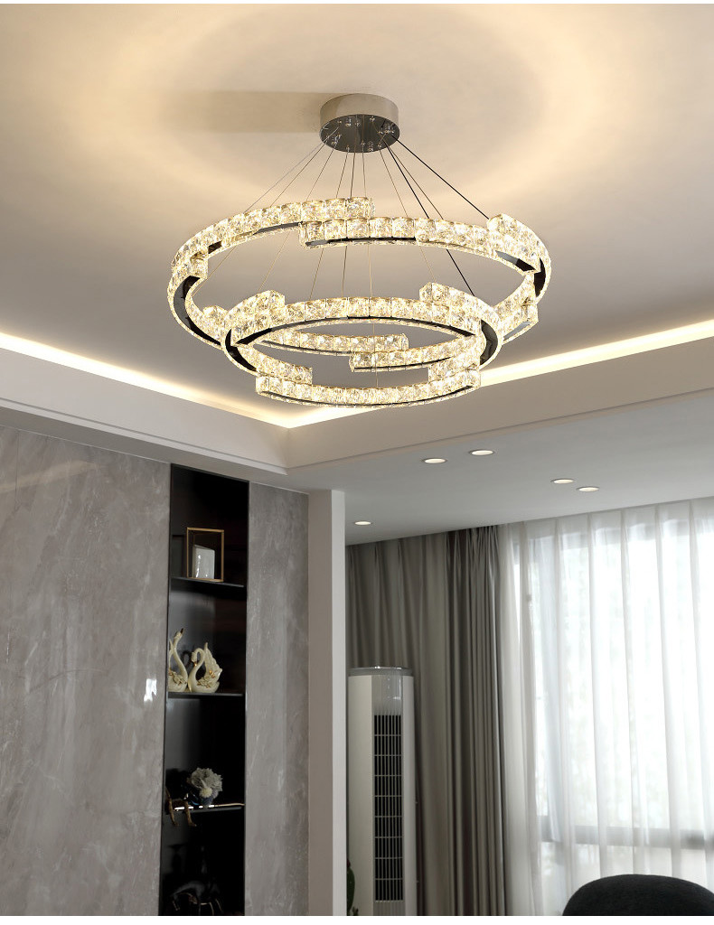 Luxury Crystal Ceiling Lamp Suitable for Living Room Bar Bedroom Ceiling Lamp(WH-CA-102)