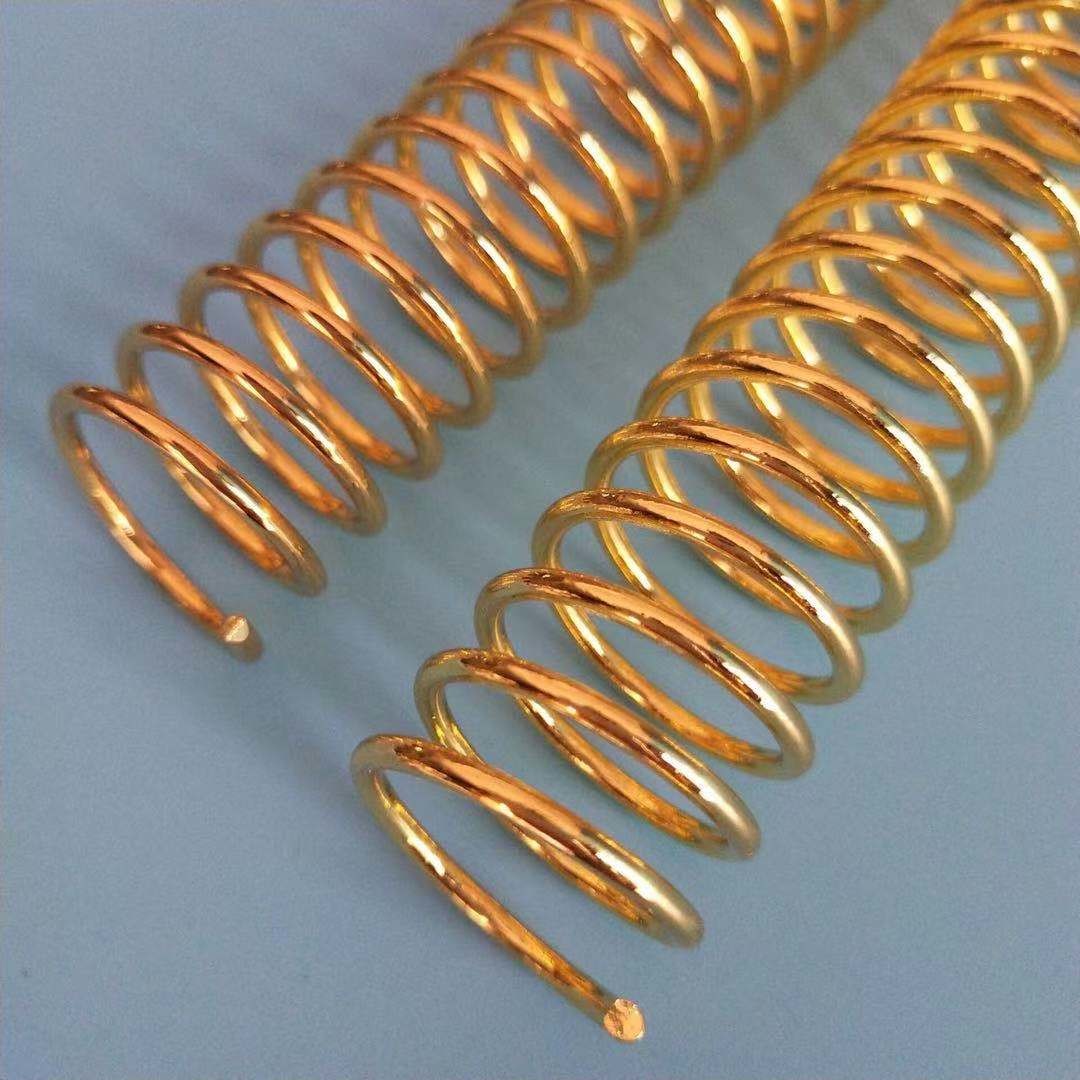 Dia 6mm Electroplating Metal Spiral Binding Coils