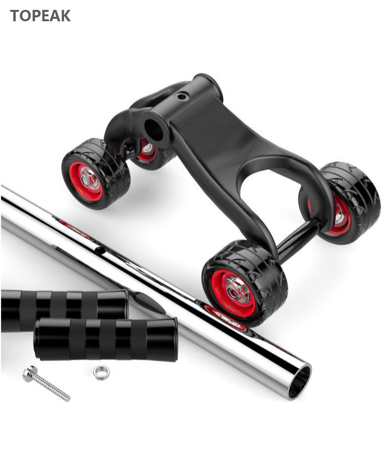Commercial Fitness Gear Ab Wheel Abs 4 Wheels Home Gym Equipment 1.5kg