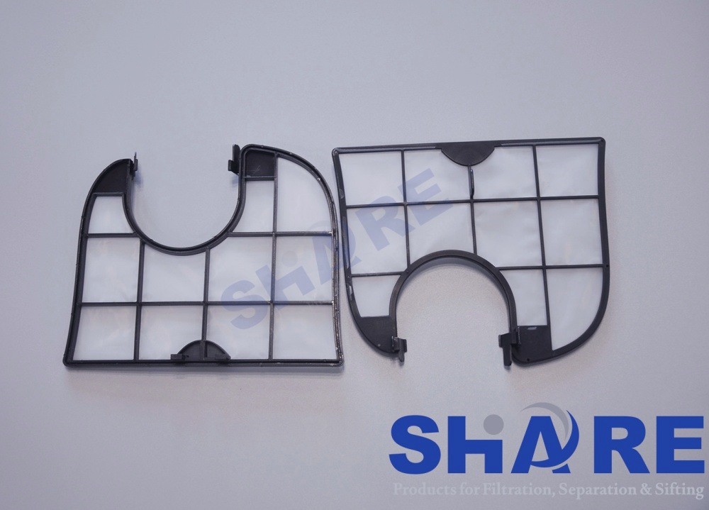 Venting Sieve Flat Filter Plastic Fabric Mesh PA Pet Insert Over Moulded POM Plastic