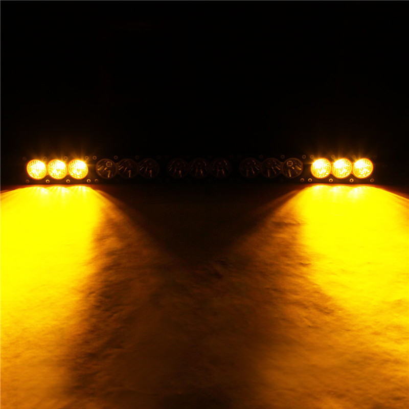 Cree Led light bar 2functions,white as driving light,amber as fog light DHCB-L150SDC