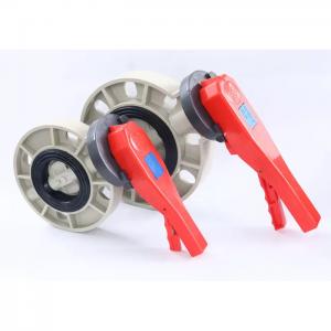 Buy cheap Flange Wafer Style Butterfly Valve Pvc 4 Inch Low Torque Drive product